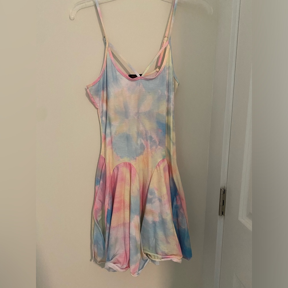 Tye dye pastel dress